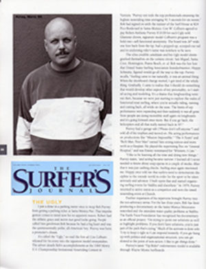 This article entitled "Men and their Models," appeared in the Surfer's Journal.